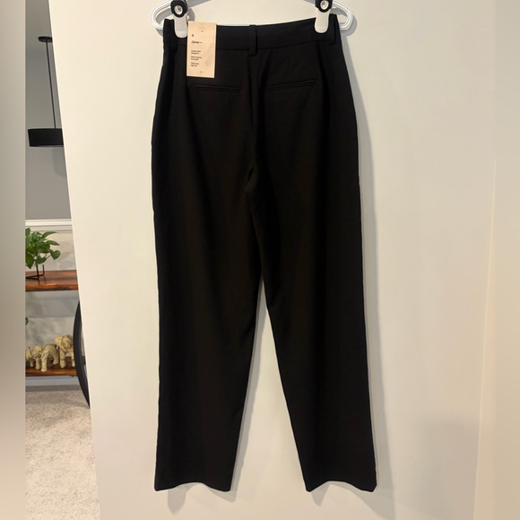 Frank & Oak The Jane Straight Leg High Rise Trousers NWT! - Picture 2 of 12